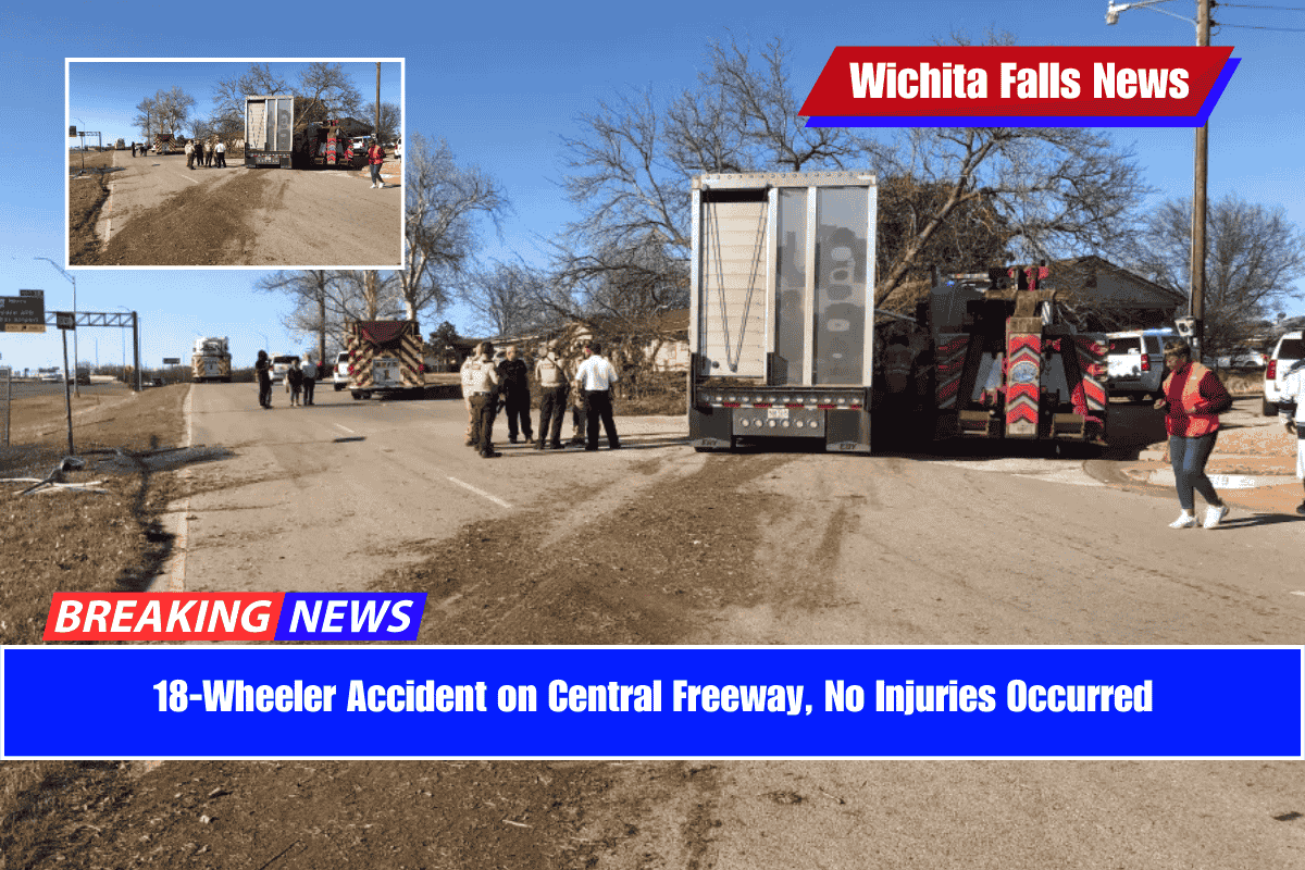 18-Wheeler Accident on Central Freeway, No Injuries Occurred