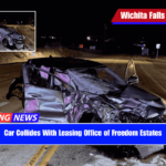 Car Collides With Leasing Office of Freedom Estates