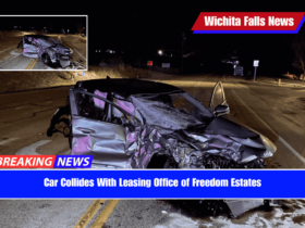 Car Collides With Leasing Office of Freedom Estates