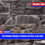 City Workers Attempt to Restore the Flow of the Falls