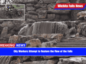 City Workers Attempt to Restore the Flow of the Falls