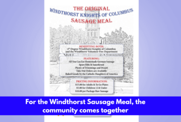 For the Windthorst Sausage Meal, the community comes together