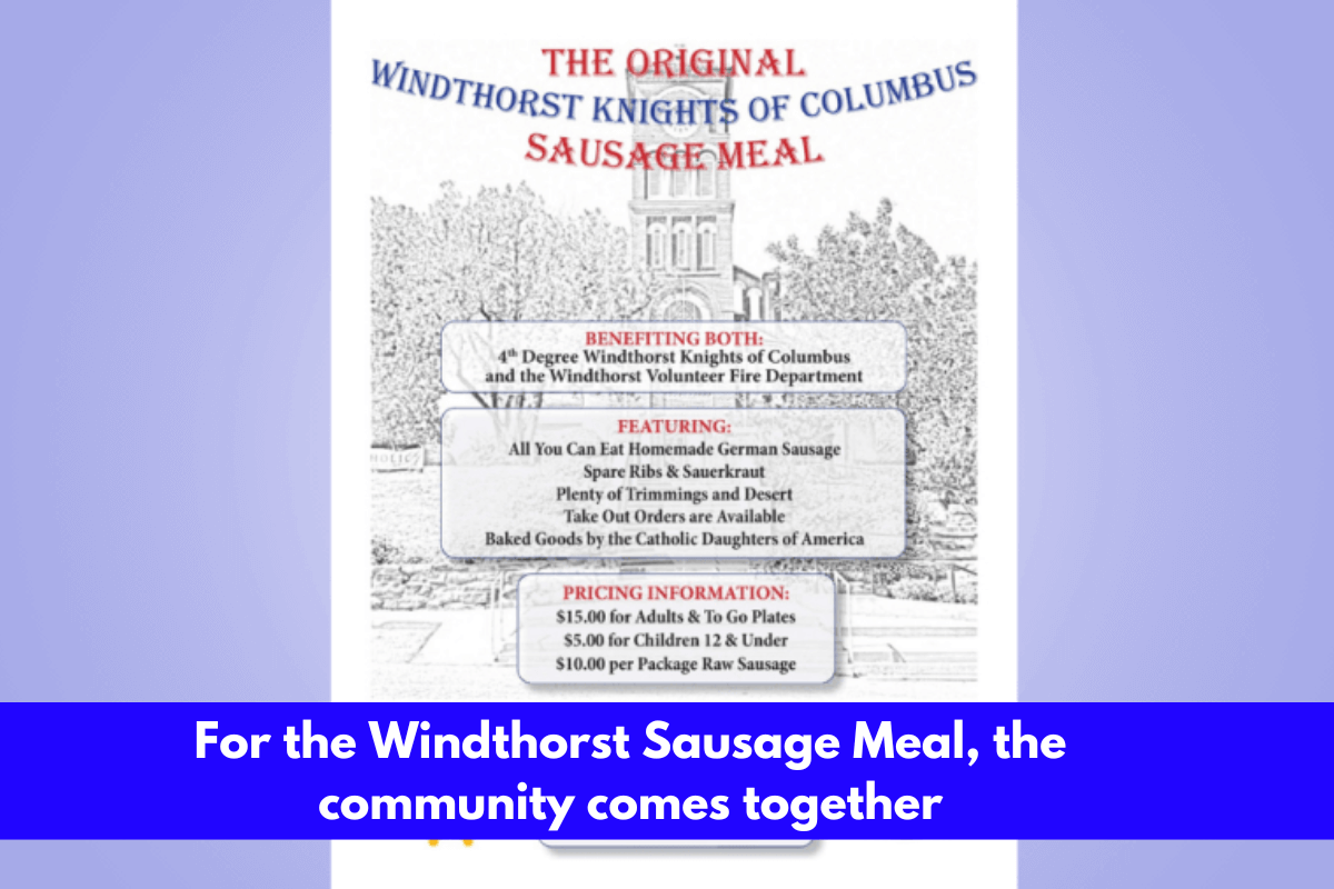 For the Windthorst Sausage Meal, the community comes together