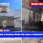 High Winds in Downtown Wichita Falls Expose a Condemned Building