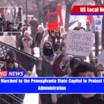 Hundreds Marched to the Pennsylvania State Capitol to Protest the Trump Administration