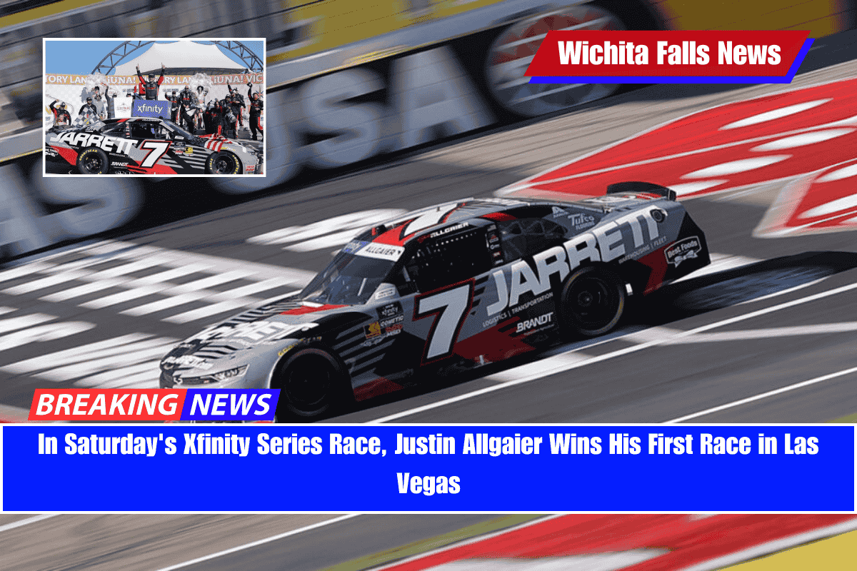 In Saturday's Xfinity Series Race, Justin Allgaier Wins His First Race in Las Vegas