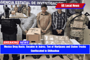 Mexico Drug Busts Cocaine in Juárez; Ton of Marijuana and Stolen Trucks Confiscated in Chihuahua