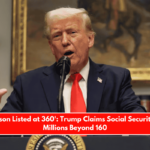 'One Person Listed at 360' Trump Claims Social Security Paying Millions Beyond 160