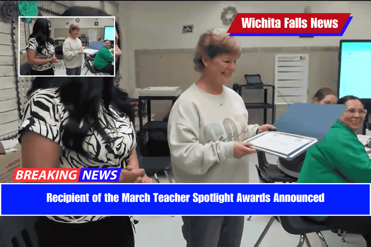 Recipient of the March Teacher Spotlight Awards Announced