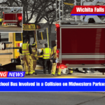 School Bus Involved in a Collision on Midwestern Parkway