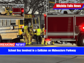 School Bus Involved in a Collision on Midwestern Parkway