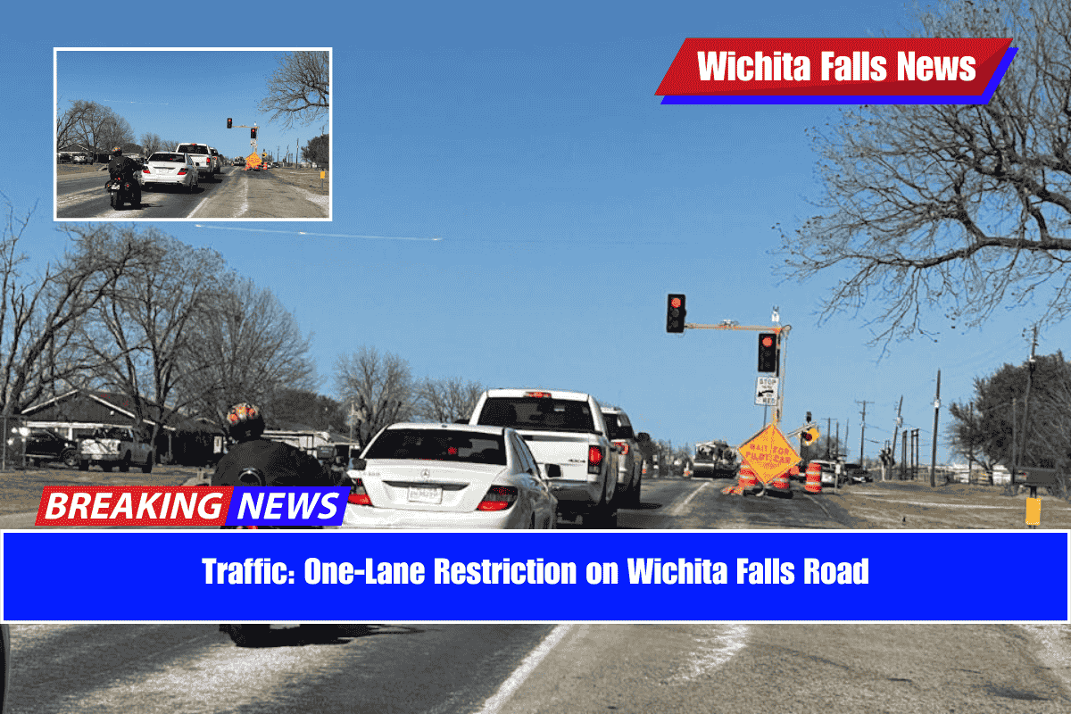 Traffic One-Lane Restriction on Wichita Falls Road