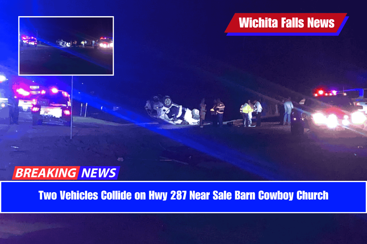 Two Vehicles Collide on Hwy 287 Near Sale Barn Cowboy Church