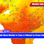 Unusually Warm Weather in Texas is Followed by Strong Cold Front