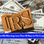 Important IRS Warning Less Than 10 Days to File Crypto Taxes