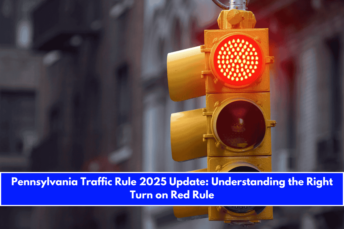 Pennsylvania Traffic Rule 2025 Update Understanding the Right Turn on Red Rule