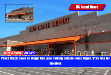 Police Crack Down on Illegal Fire Lane Parking Outside Home Depot $125 Fine for Violators