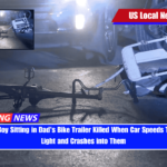 4-Year-Old Boy Sitting in Dad's Bike Trailer Killed When Car Speeds Through Red Light and Crashes into Them