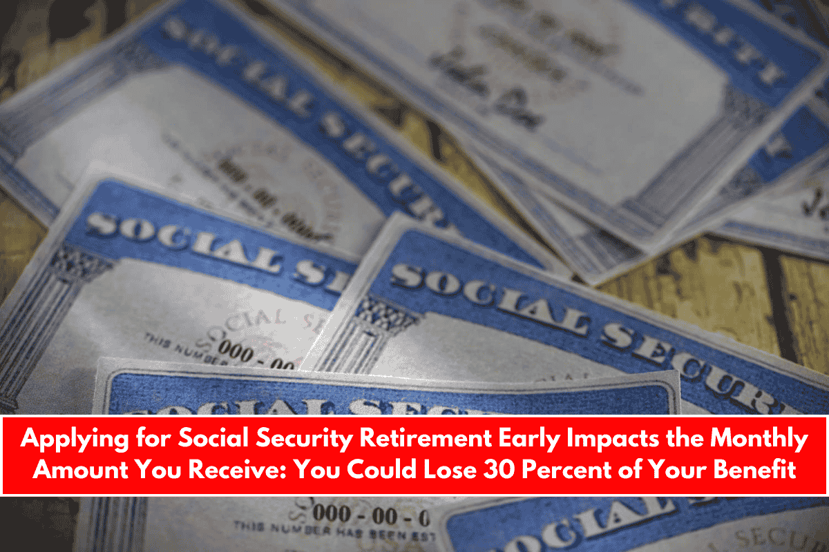 Applying for Social Security Retirement Early Impacts the Monthly Amount You Receive You Could Lose 30 Percent of Your Benefit