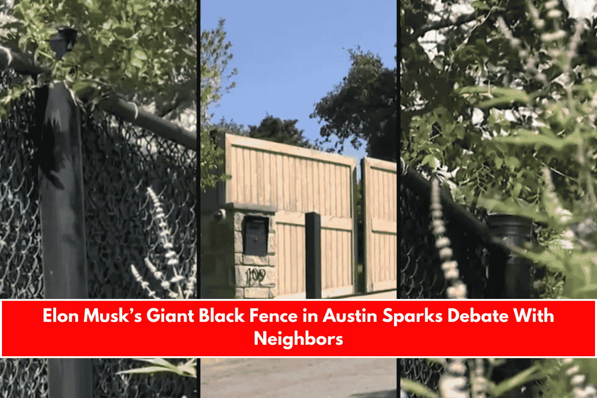 Elon Musk’s Giant Black Fence in Austin Sparks Debate With Neighbors