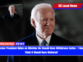 Former President Biden on Whether He Should Have Withdrawn Earlier ‘I Don’t Think It Would Have Mattered’