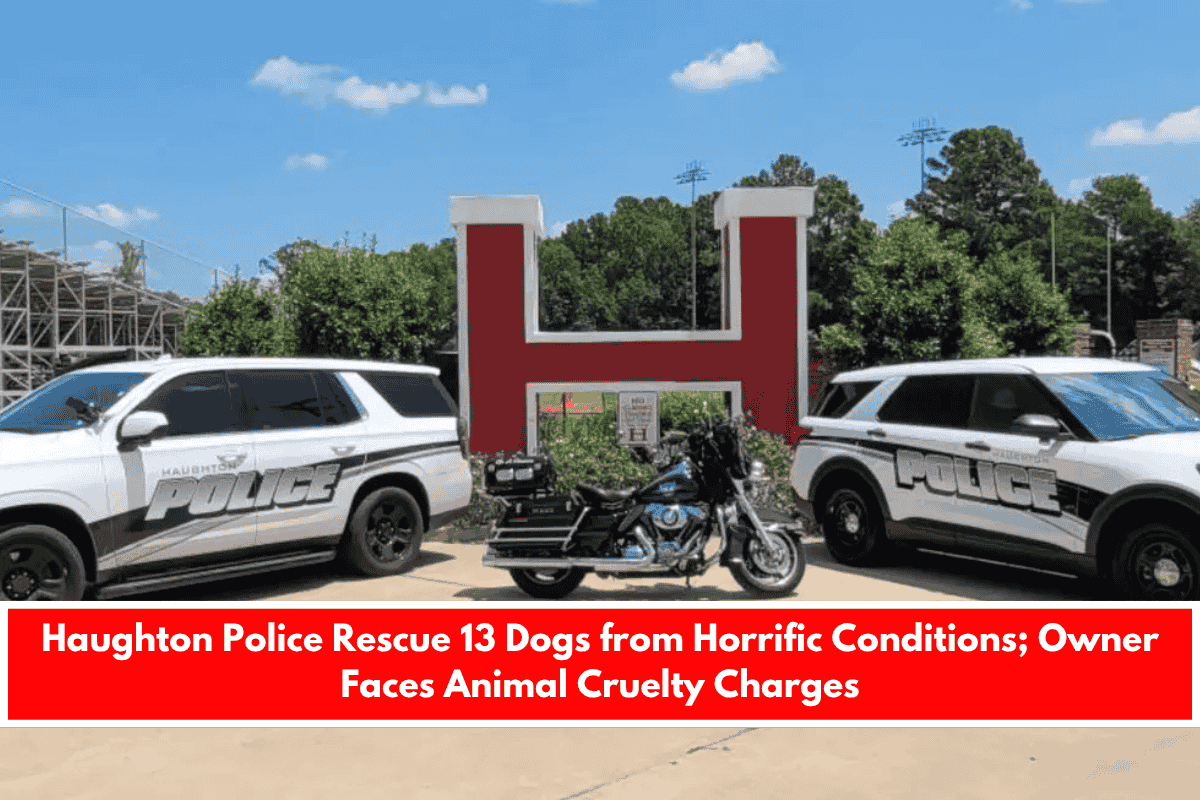 Haughton Police Rescue 13 Dogs from Horrific Conditions; Owner Faces Animal Cruelty Charges