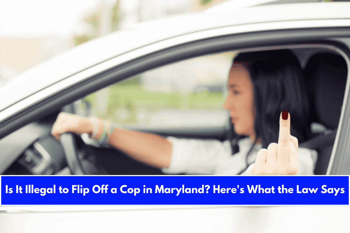 Is It Illegal to Flip Off a Cop in Maryland Here's What the Law Says