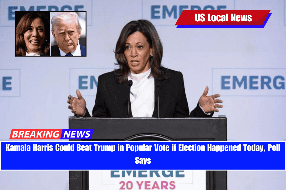 Kamala Harris Could Beat Trump in Popular Vote if Election Happened Today, Poll Says