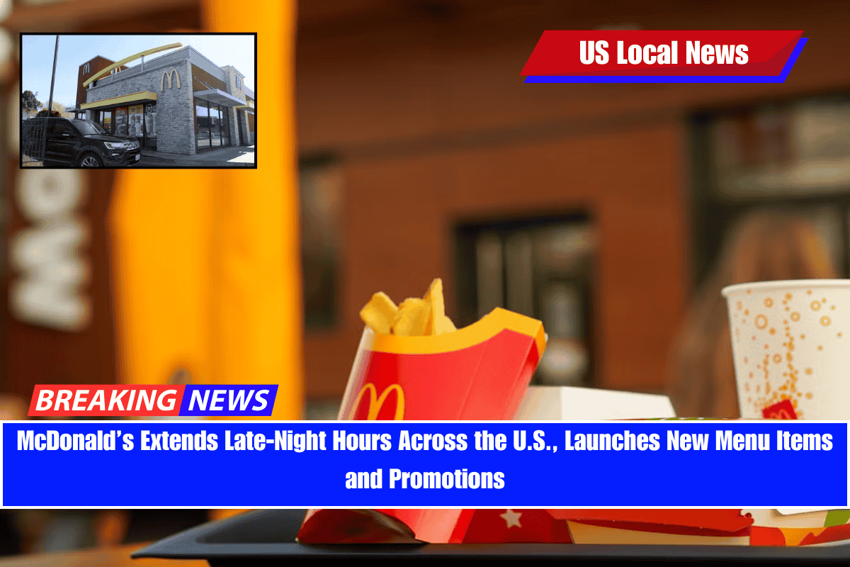 McDonald’s Extends Late-Night Hours Across the U.S., Launches New Menu Items and Promotions
