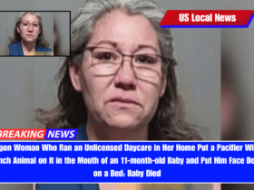 Oregon Woman Who Ran an Unlicensed Daycare in Her Home Put a Pacifier With a 6-inch Animal on It in the Mouth of an 11-month-old Baby and Put Him Face Down on a Bed Baby Died