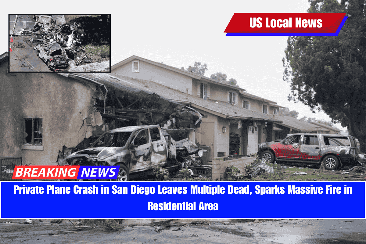 Private Plane Crash in San Diego Leaves Multiple Dead, Sparks Massive Fire in Residential Area