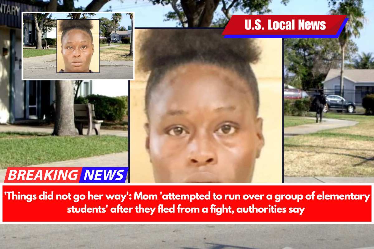 'Things did not go her way' Mom 'attempted to run over a group of elementary students' after they fled from a fight, authorities say