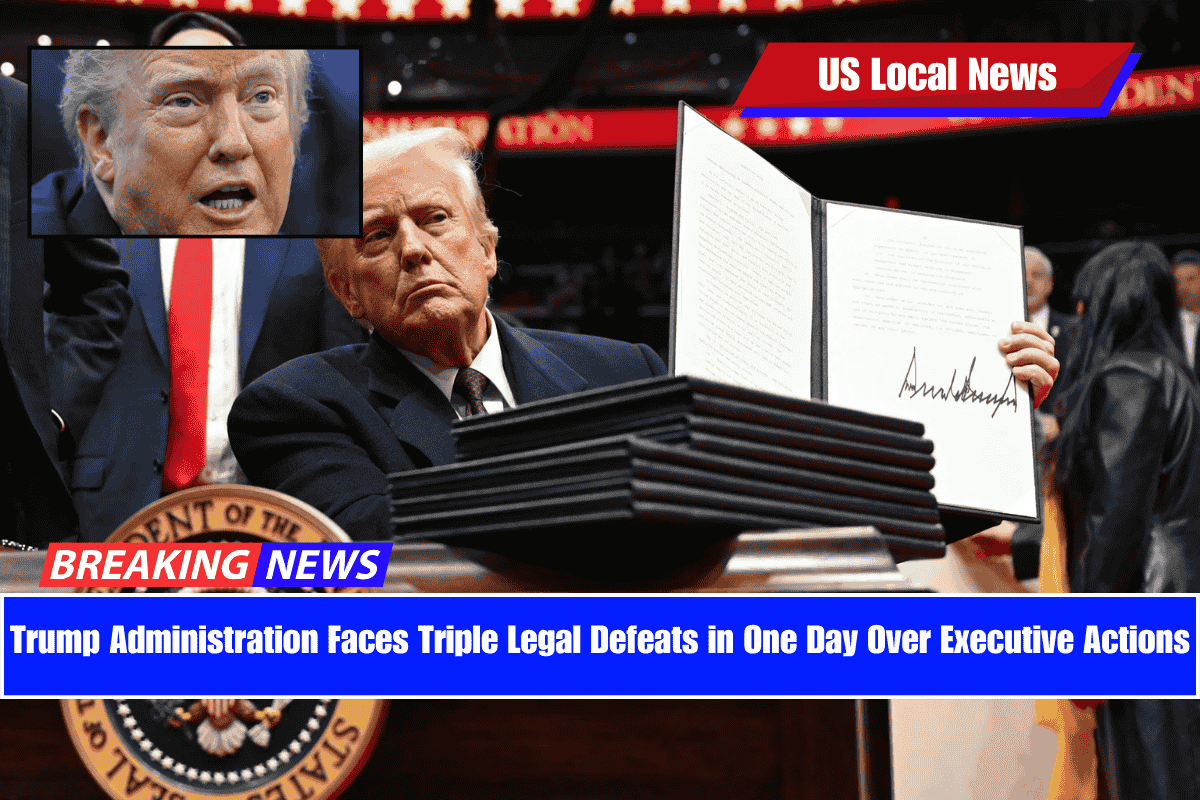 Trump Administration Faces Triple Legal Defeats in One Day Over Executive Actions