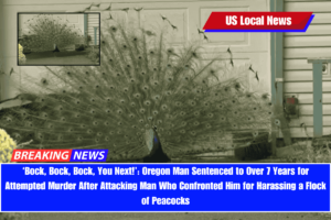 ‘Bock, Bock, Bock, You Next!’ Oregon Man Sentenced to Over 7 Years for Attempted Murder After Attacking Man Who Confronted Him for Harassing a Flock of Peacocks