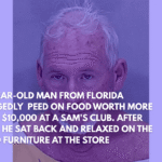 70-Year-Old Man From Florida Allegedly  Peed on Food Worth More Than $10,000 at a Sam's Club. After That, He Sat Back and Relaxed on the Patio Furniture at the Store