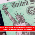 8.2 Million Households Will Get Stimulus Checks of Up to $400 – A Massive Inflation Relief Plan