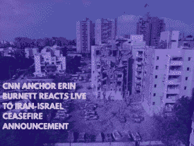 CNN Anchor Erin Burnett Reacts Live to Iran-Israel Ceasefire Announcement