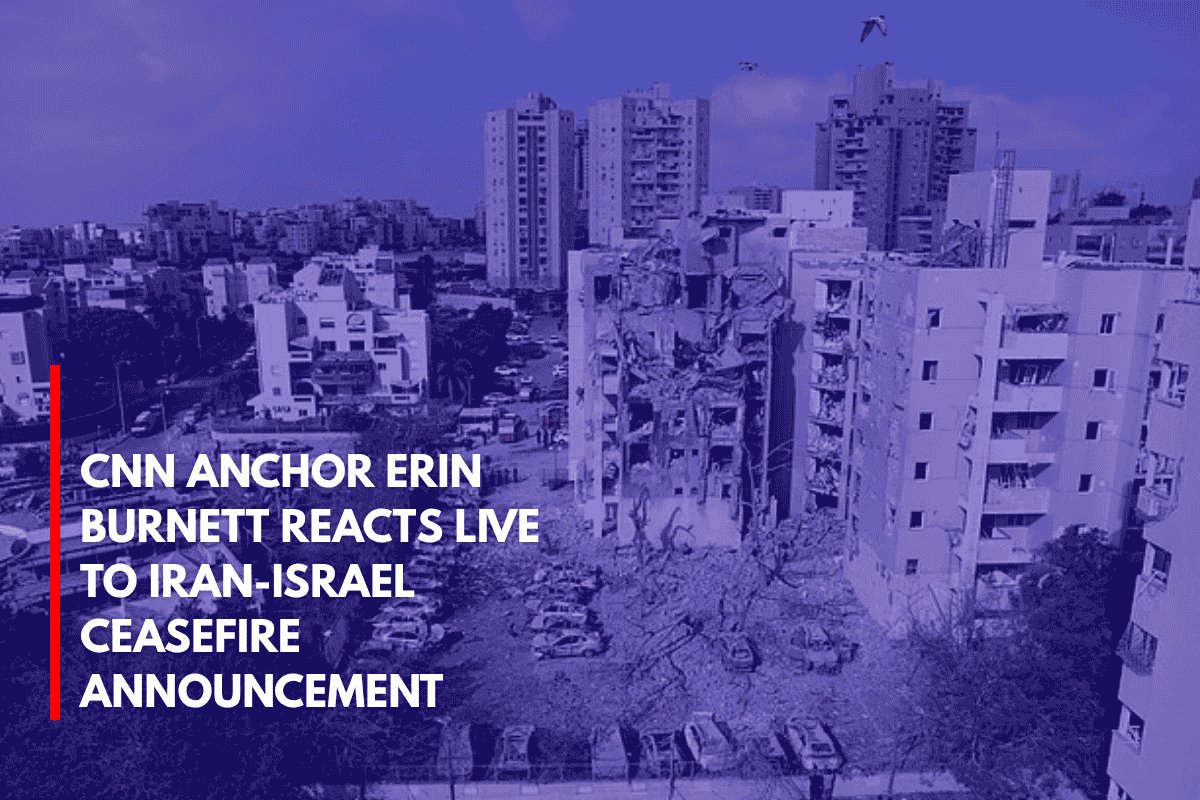 CNN Anchor Erin Burnett Reacts Live to Iran-Israel Ceasefire Announcement