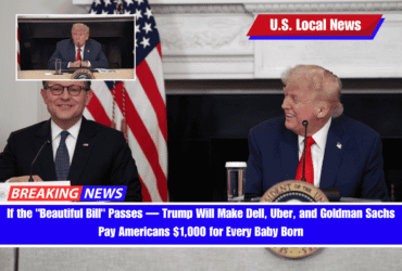 If the Beautiful Bill Passes — Trump Will Make Dell, Uber, and Goldman Sachs Pay Americans $1,000 for Every Baby Born