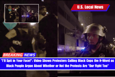 I'll Spit in Your Face! Video Shows Protesters Calling Black Cops the N-Word as Black People Argue About Whether or Not the Protests Are Our Fight Too