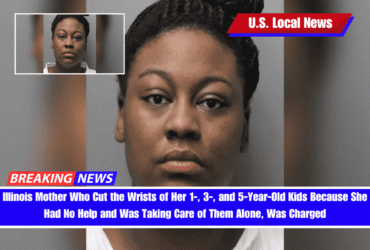 Illinois Mother Who Cut the Wrists of Her 1-, 3-, and 5-Year-Old Kids Because She Had No Help and Was Taking Care of Them Alone, Was Charged