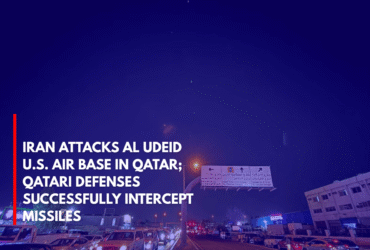 Iran Attacks Al Udeid U.S. Air Base in Qatar; Qatari Defenses Successfully Intercept Missiles