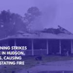 Lightning Strikes Home in Hudson, Texas, Causing Devastating Fire