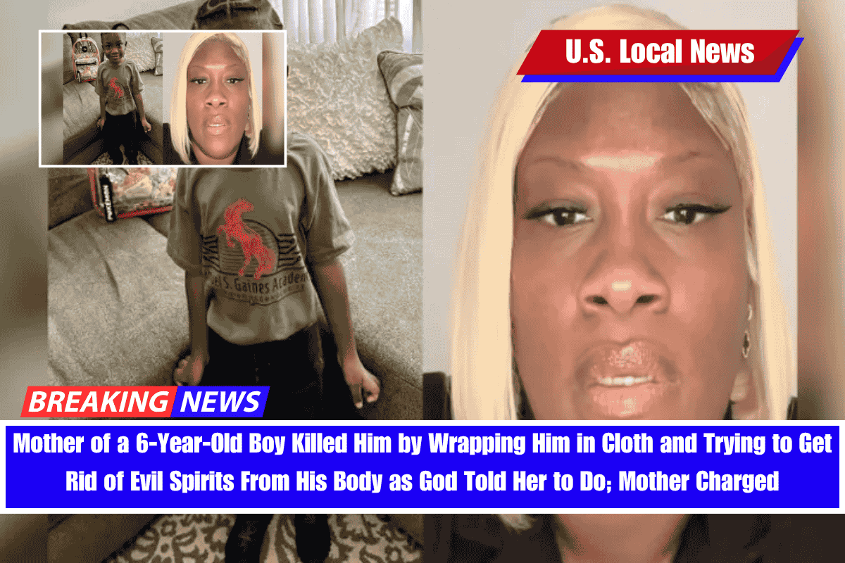 Mother of a 6-Year-Old Boy Killed Him by Wrapping Him in Cloth and Trying to Get Rid of Evil Spirits From His Body as God Told Her to Do; Mother Charged