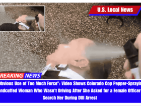 Obvious Use of Too Much Force Video Shows Colorado Cop Pepper-Spraying Handcuffed Woman Who Wasn't Driving After She Asked for a Female Officer to Search Her During DUI Arrest