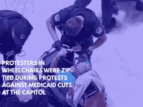 Protesters in Wheelchairs Were Zip-Tied During Protests Against Medicaid Cuts at the Capitol