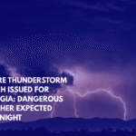 Severe Thunderstorm Watch Issued for Georgia Dangerous Weather Expected Overnight
