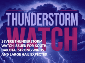 Severe Thunderstorm Watch Issued for South Dakota Strong Winds and Large Hail Expected