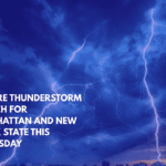 Severe Thunderstorm Watch for Manhattan and New York State This Thursday