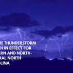 Severe Thunderstorm Watch in Effect for Eastern and North-Central North Carolina